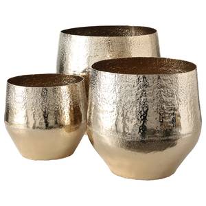 Pots de fleur Cesarean (3 éléments) Aluminium - Champagne