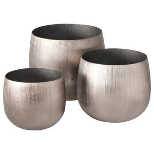 Pots de fleur Golia I (3 éléments) Aluminium - Graphite