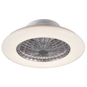 Plafonnier ventilateur Stralsund Aluminium - 1 ampoule