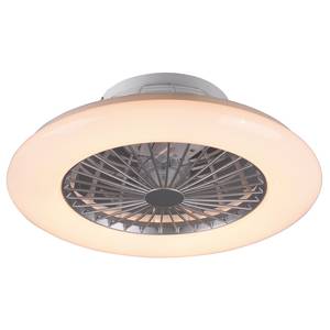 Plafonnier ventilateur Stralsund Aluminium - 1 ampoule