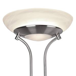 Staande LED-lamp Orson glas/aluminium - 2 lichtbronnen - Zilver