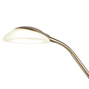 Staande LED-lamp Orson glas/aluminium - 2 lichtbronnen - Messing