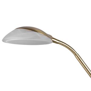 Staande LED-lamp Orson glas/aluminium - 2 lichtbronnen - Messing