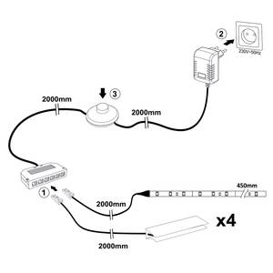 LED-Beleuchtung Talence I Kunststoff - 45 x 1 x 1 cm