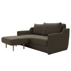 Schlafsofa Monsols Flachgewebe - Nougat - Breite: 178 cm