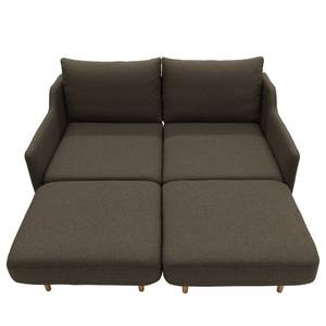 Schlafsofa Monsols Flachgewebe - Nougat - Breite: 178 cm