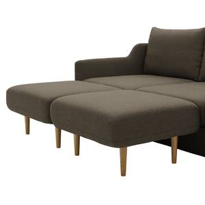 Schlafsofa Monsols Flachgewebe - Nougat - Breite: 178 cm