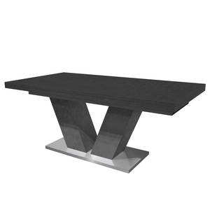 Table Jully (Extensible) - Graphite - Largeur : 160 cm - Anthracite