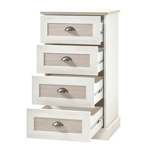 Kast Combree I witte pijnboomhouten look/antieke eikenhouten look