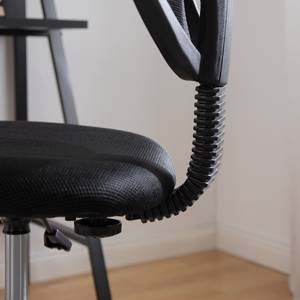 Chaise pivotante Jullie Tissu / Nylon - Noir