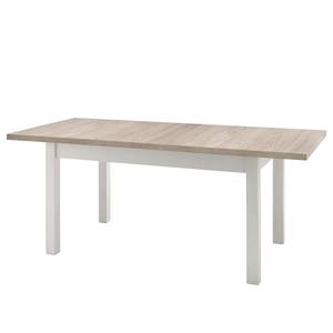 Eettafel Combree verlengbaar - witte pijnboomhouten look/antieke eikenhouten look