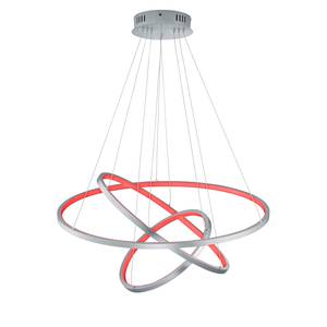 Suspension LED Aaron I Aluminium - 3 ampoules