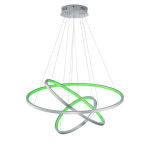 Suspension LED Aaron I Aluminium - 3 ampoules