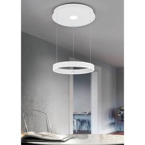 LED-hanglamp Logan polyetheen/aluminium - 2 lichtbronnen - Wit