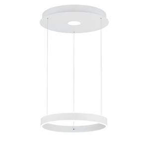 LED-hanglamp Logan polyetheen/aluminium - 2 lichtbronnen - Wit