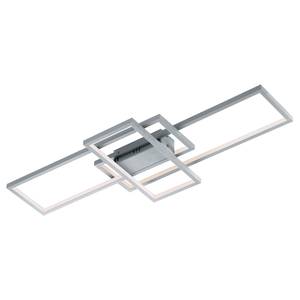 Plafonnier LED Thiago I Matière plastique / Aluminium - 3 ampoules - Argenté