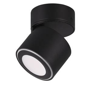 Plafonnier LED Taurus Polyéthylène / Aluminium - Noir - Nb d'ampoules : 1