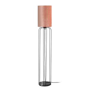 Lampadaire Grace Velours / Fer - 1 ampoule - Rose vieilli