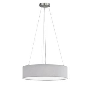 Hanglamp Pina textielmix/ijzer - 4 lichtbronnen - Grijs