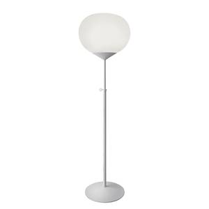 Staande lamp Drop opaalglas/staal - 1 lichtbron