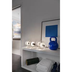 LED-tafellamp Light Weight II transparant glas/aluminium - 2 lichtbronnen