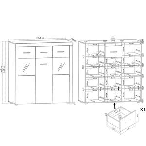 Highboard Vierzon Sonoma eikenhouten look