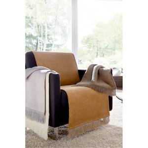 Fauteuildeken Cover Cotton textielmix - Licht beige - 100 x 200 cm