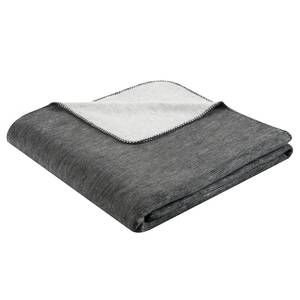 Plaid Duo Cotton Melange textielmix - Antracietkleurig/grijs