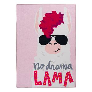 Tapis enfant My Torino Drama Lama I Chenille - Rose vif - 80 x 120 cm