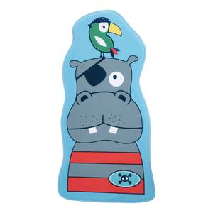 Tapis enfant My Mila Enfants Hippo Polyester - Bleu