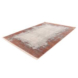 Laagpolig vloerkleed My Laos zacht polyester - Terracotta - 80 x 235 cm