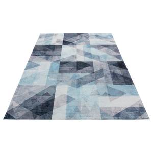 Laagpolig vloerkleed My Delta polyester - Blauw - 80 x 150 cm