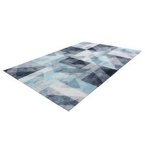 Laagpolig vloerkleed My Delta polyester - Blauw - 80 x 150 cm