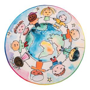Kinderteppich My Juno World Polyester - Mehrfarbig