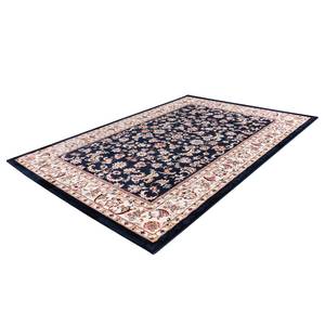 Laagpolig vloerkleed Isfahan II polyester - Marineblauw - 200 x 290 cm