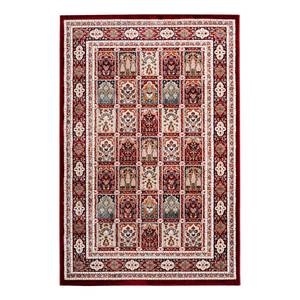 Laagpolig vloerkleed Isfahan III polyester - Rood - 80 x 150 cm