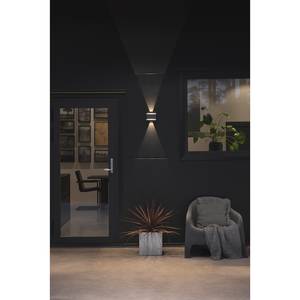 LED-wandlamp Cremora I aluminium - 2 lichtbronnen