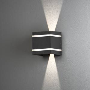 LED-wandlamp Cremora I aluminium - 2 lichtbronnen