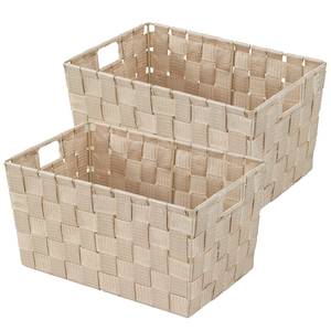 Aufbewahrungskorb Adria I (2er-Set) Kunststoff - Beige - 30 x 15 cm