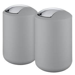 Poubelles Brasil I 6,5L (lot de 2) Matière plastique - Gris