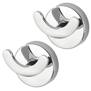 Patères Duo Capri (lot de 2) Zinc moulé sous pression - Argenté