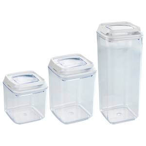 Boîtes Turin (3 éléments) Matière plastique - Transparent
