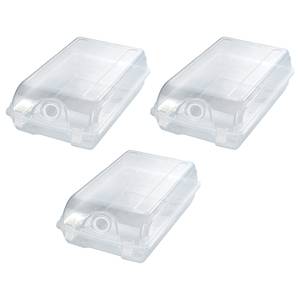 Schuhbox Sevran I (3er-Set) Polypropylen - Transparent - 20 x 10 cm