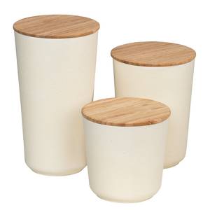 Boîtes Bondy (3 éléments) Fibres de bambou / Silicone - Beige