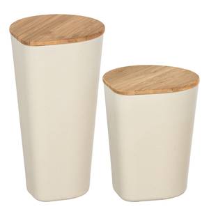 Boîtes Derry (2 éléments) Fibres de bambou / Silicone - Beige
