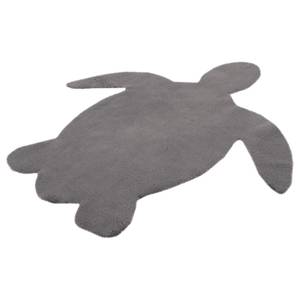 Tapis enfant My Luna Tortue Micropolyester souple - Gris