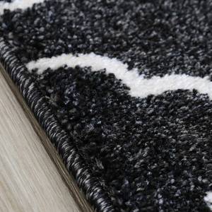 Laagpolig vloerkleed Trend 7410 kunstvezels - zwart/wit - 200 x 290 cm