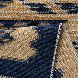 Tapis réversible Tulum 9920 Coton / Polyester - Beige / Bleu foncé - 120 x 170 cm