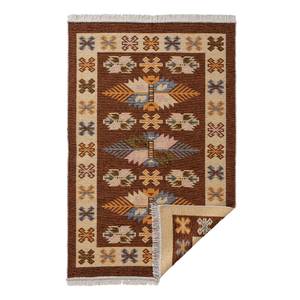 Omkeerbaar vloerkleed Tulum 9910 katoen/polyester - Beige/bruin - 120 x 170 cm