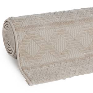 Kurzflorteppich Luxury 6100 Polyester - Hellbeige - 80 x 150 cm